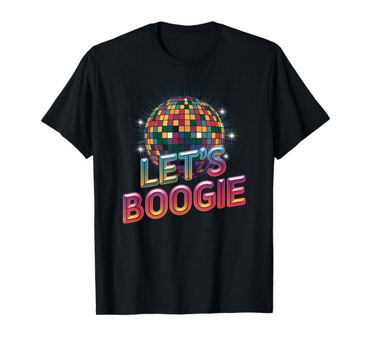 Disco Ball Vintage Retro let's boogie fever discoball party T-Shirt