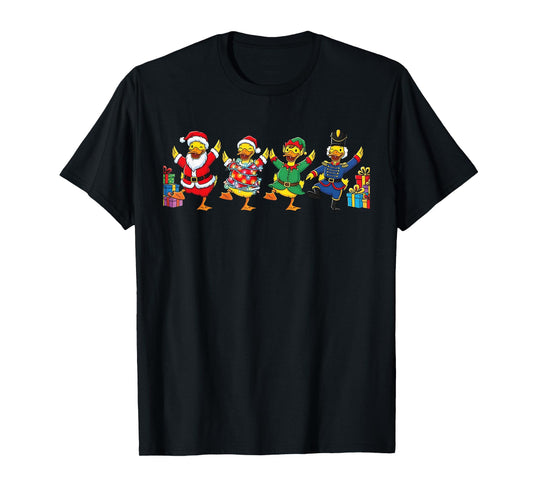 Dancing Ducks Christmas Cute Holiday Party Apparel T-Shirt