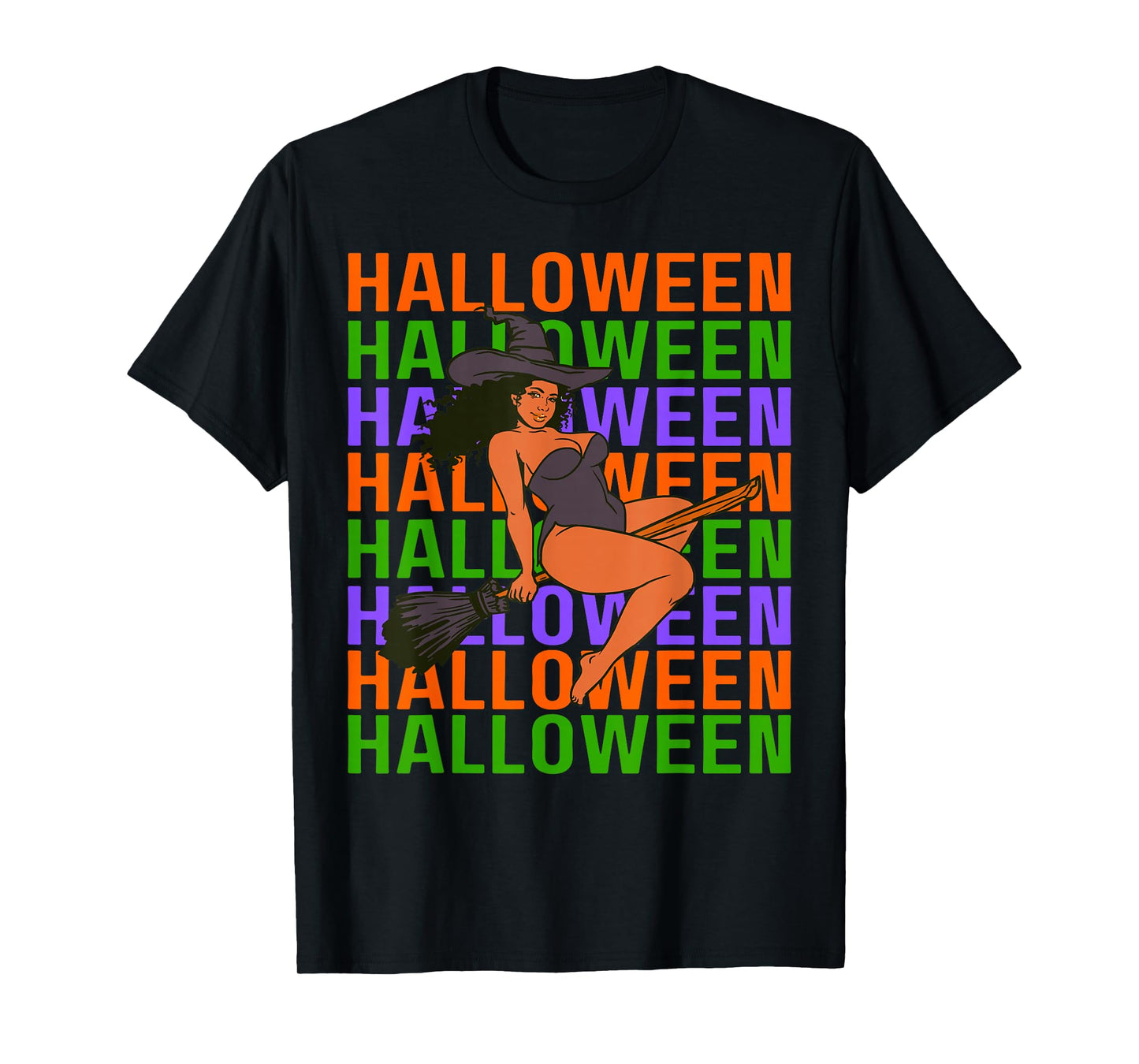 Funny Melanin Halloween Black Girl Magic Scary Blood Costume T-Shirt