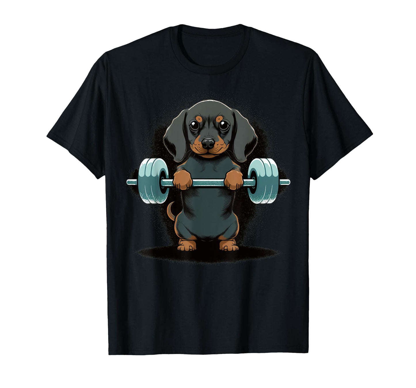 Dachshund Weightlifting Dog Funny Fitness Gym Dachshund T-Shirt for Men Women Kids
