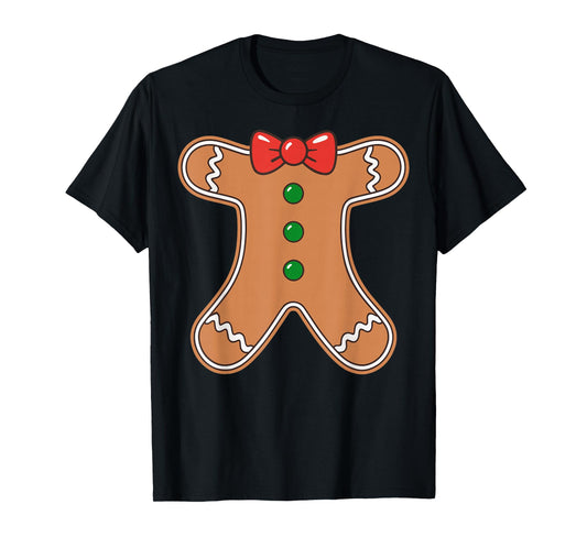 Gingerbread Man Shirt Adult Kids Men Women Cookie Costume T-Shirt