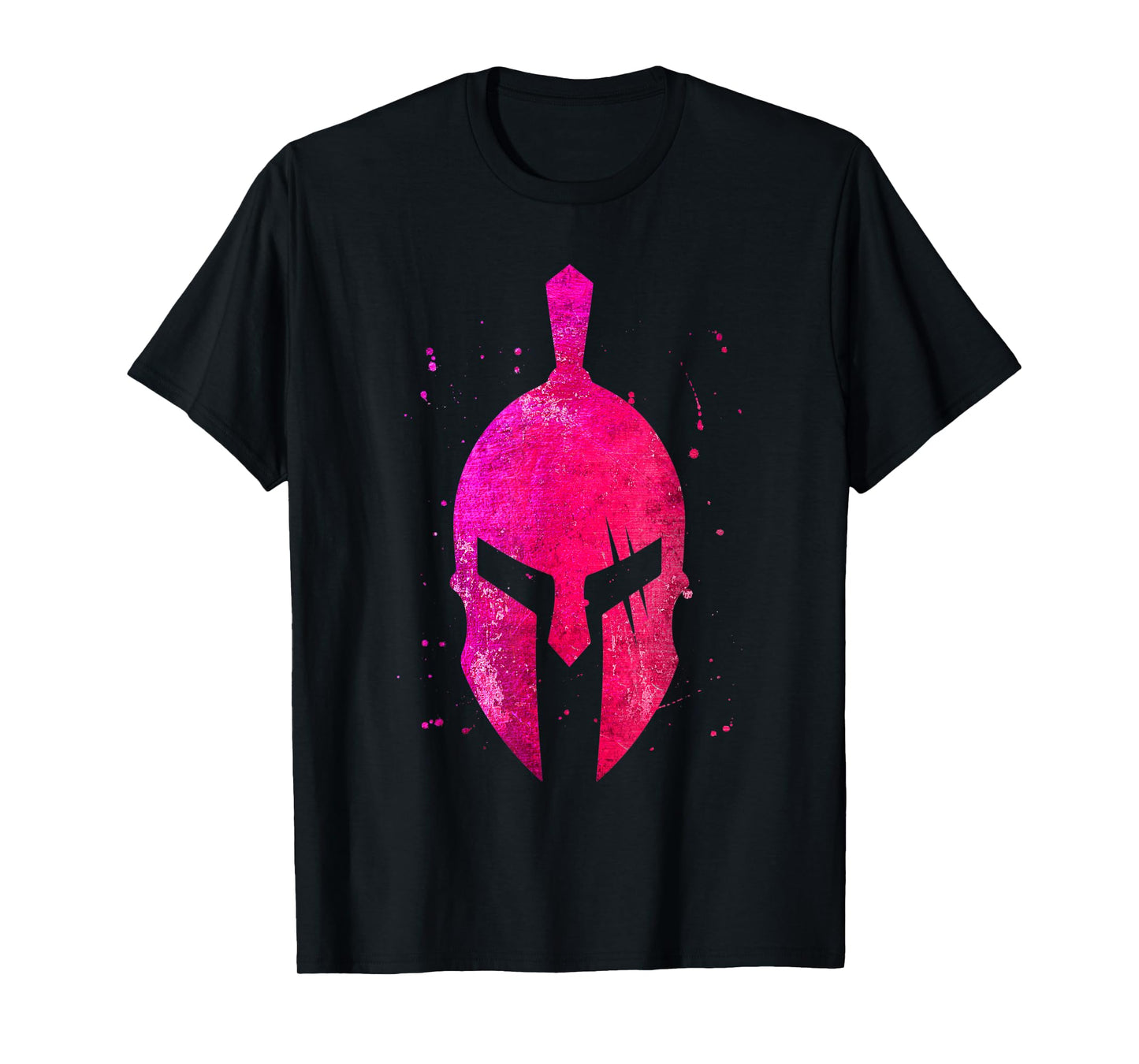 Gladiator Helmet Symbol Pink Spartan Girl Workout Gym Sparta T-Shirt