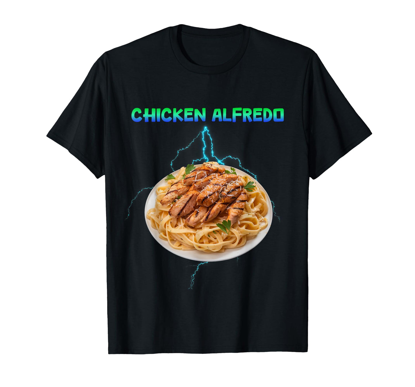 Chicken Alfredo Meme Bootleg Rap Style 90s Vintage Funny T-Shirt