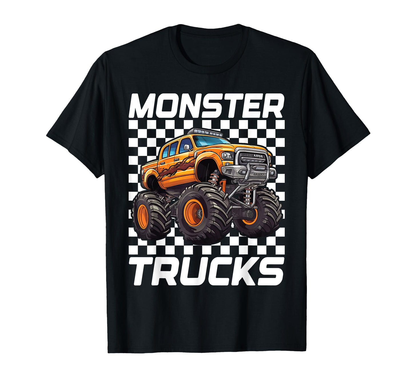 Monster Truck for Toddlers, Kids Monster Truck Retro Vintage T-Shirt