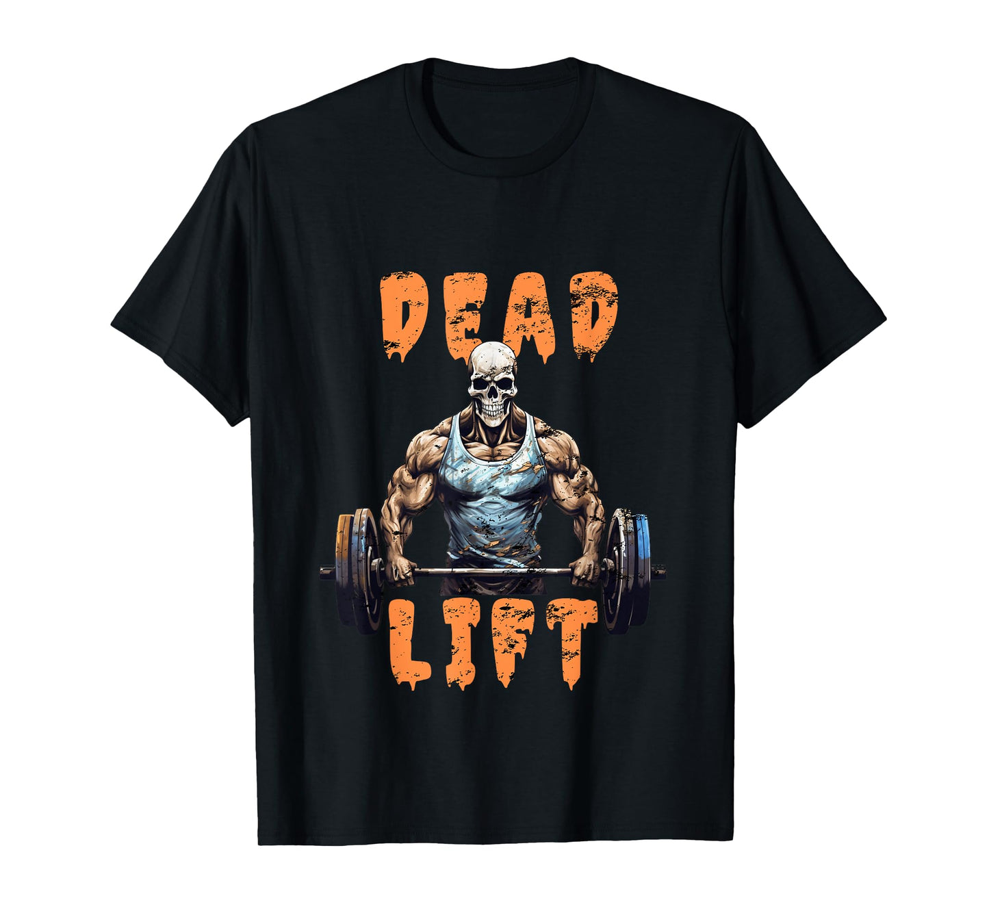 Deadlift Skeleton Gym Lifting Weights Training - Halloween T-Shirt