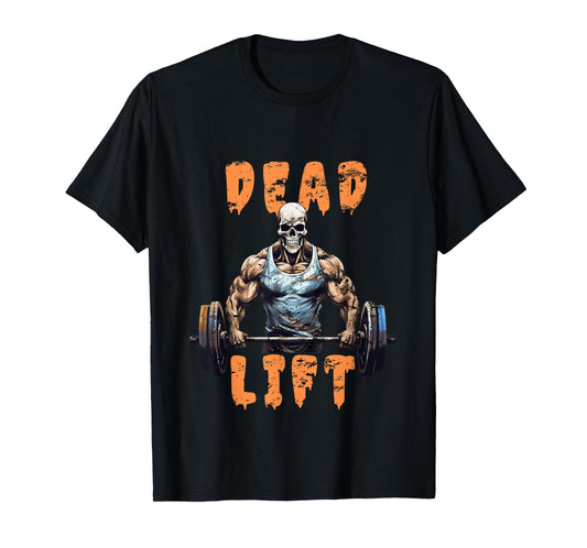 Deadlift Skeleton Gym Lifting Weights Training - Halloween T-Shirt