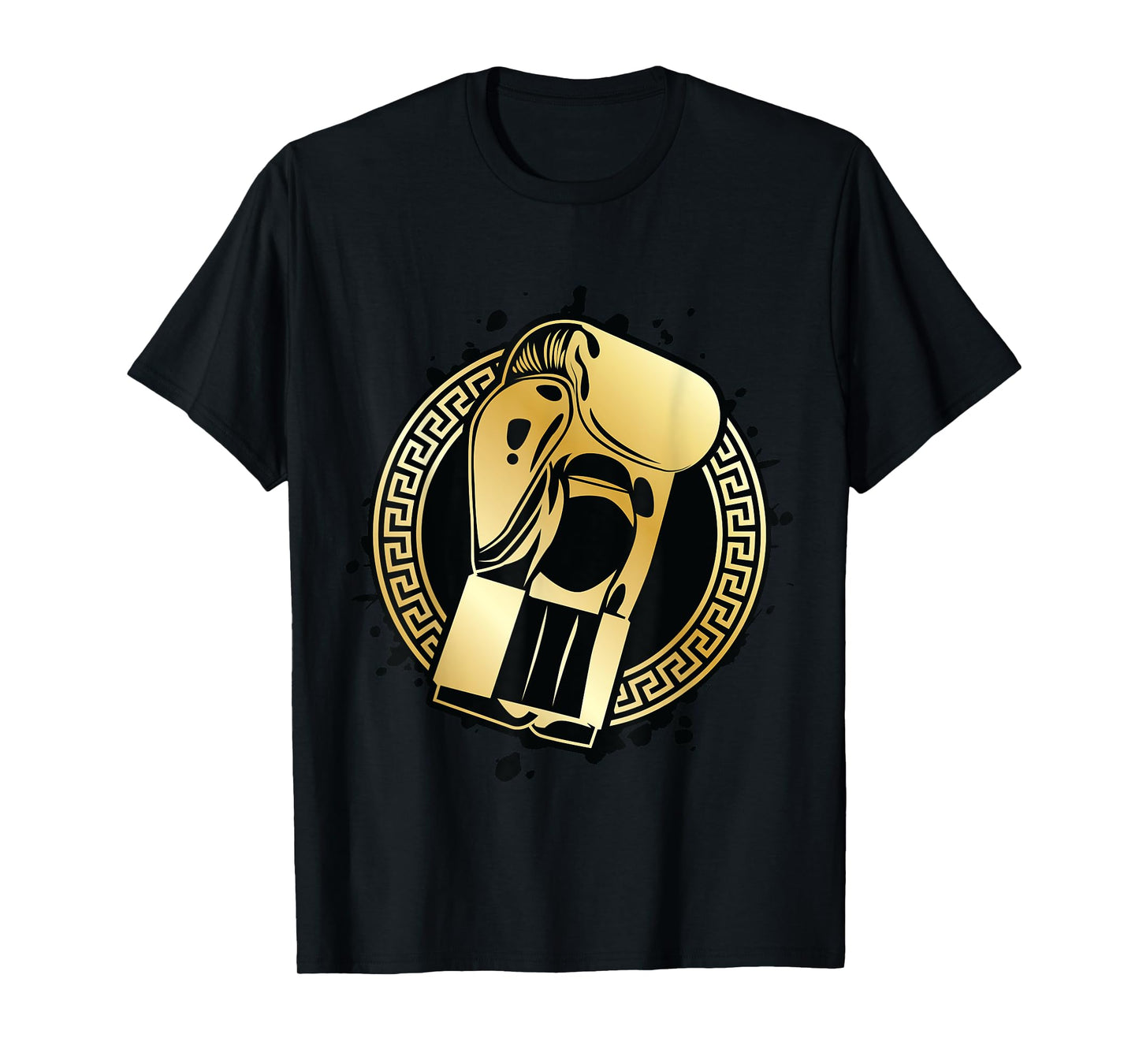 Boxing Gloves Gold Fighter Symbol Winner Punch Gym Champ T-Shirt