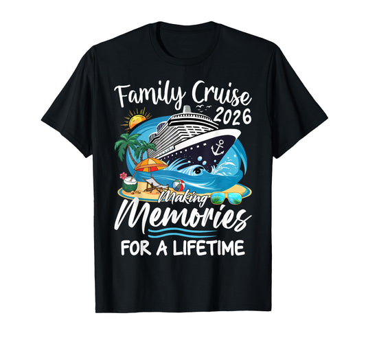 Family Cruise 2026 Family Matching Cruise Vacation Party T-Shirt