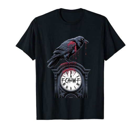 F-Caw-F Crow Funny Gothic Moon Black Bird Halloween T-Shirt