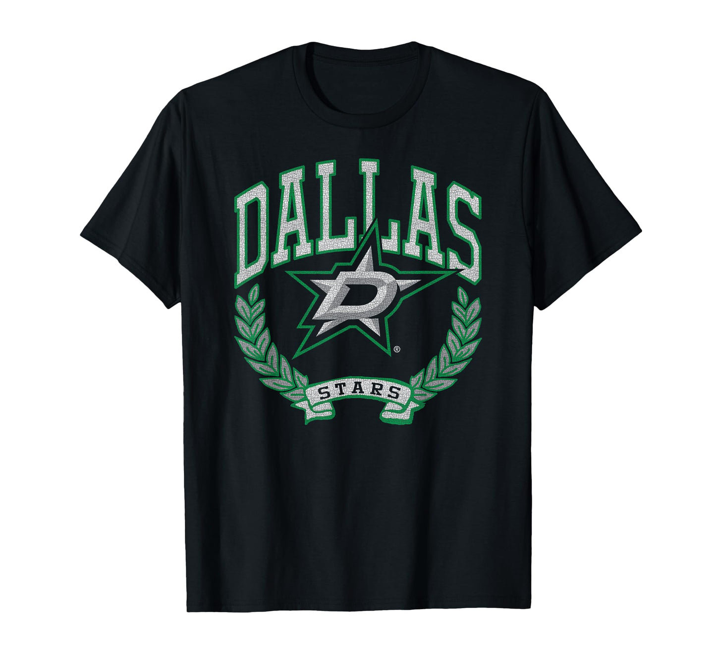 Dallas Stars Vintage Victory Black Officially Licensed T-Shirt