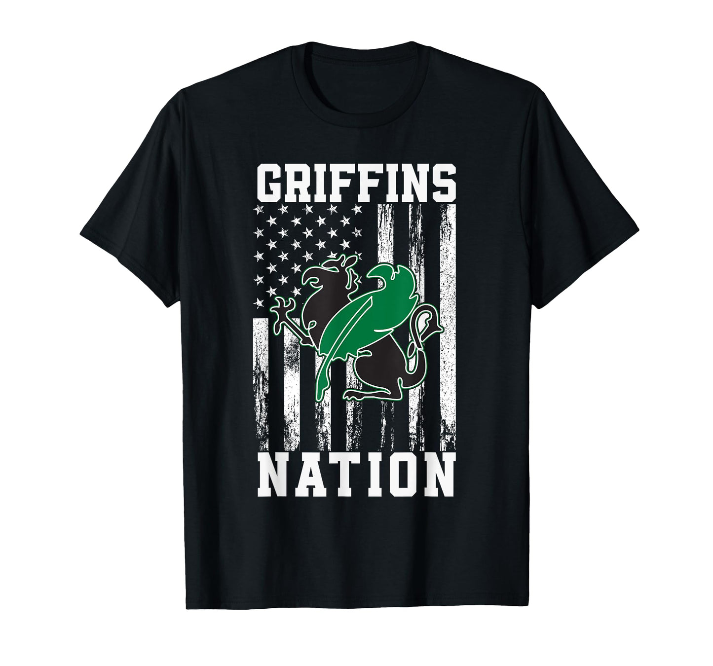 Green Fields Country Griffins Logo Nation HS T-Shirt
