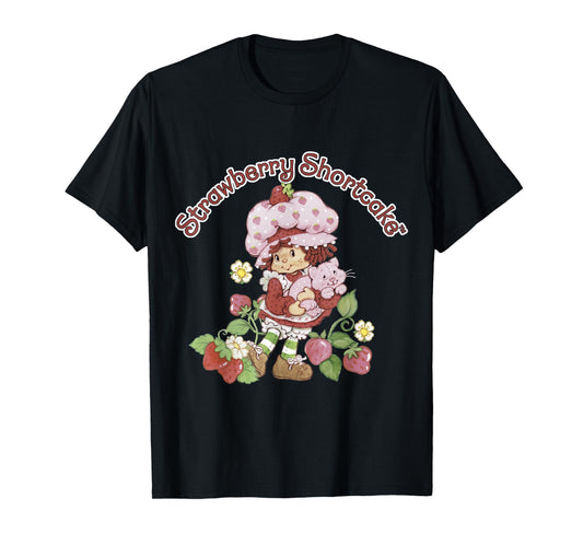 Strawberry Shortcake & Custard Berry Cute Vintage T-Shirt