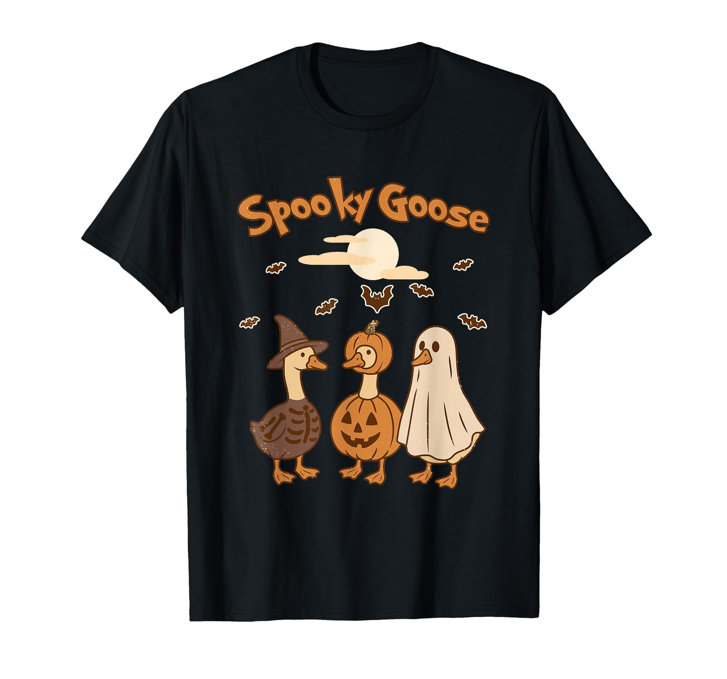 Spooky Goose Trio Halloween Costume T-Shirt