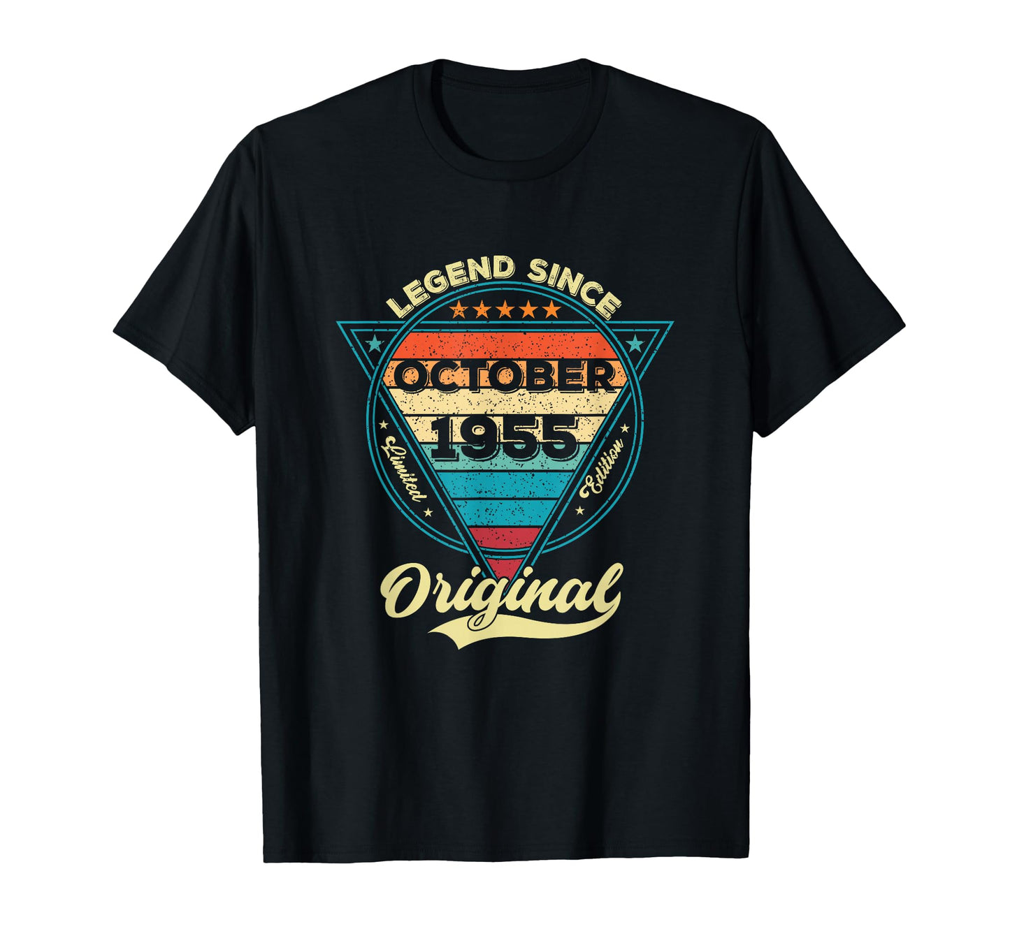 Vintage 70th Birthday Legend Since October 1955 T-Shirt