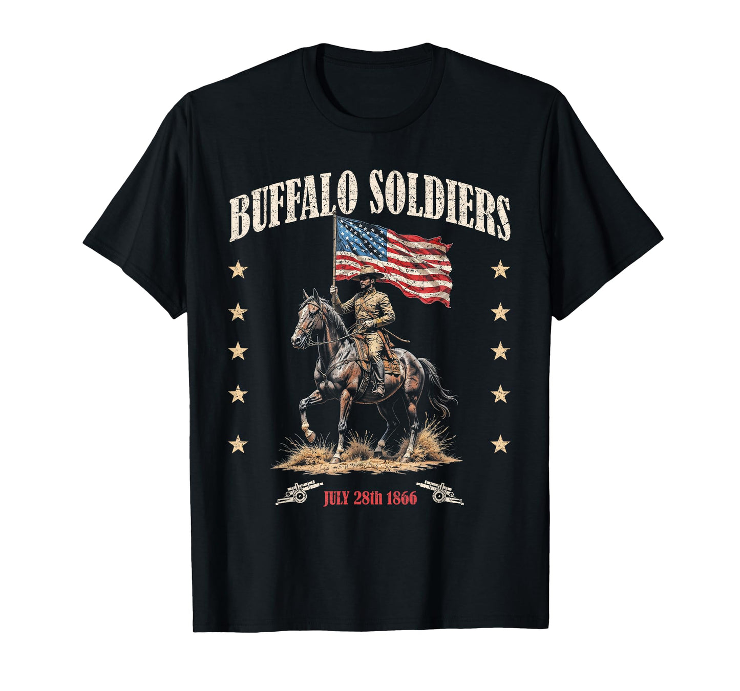Buffalo Soldiers African American Buffalo Black Culture T-Shirt
