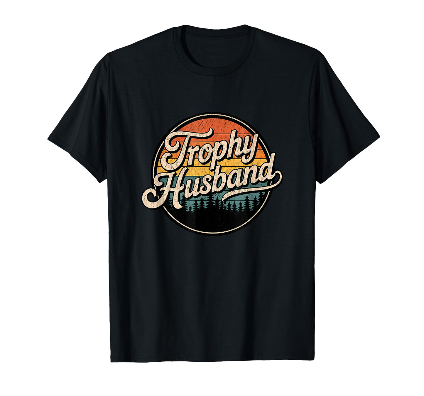 Trophy Husband Vintage Sarcastic Marriage Retro Groom T-Shirt