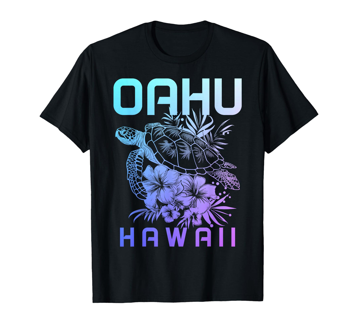 Oahu Hawaii Sea Turtle Hawaiian Surfer Souvenir T-Shirt