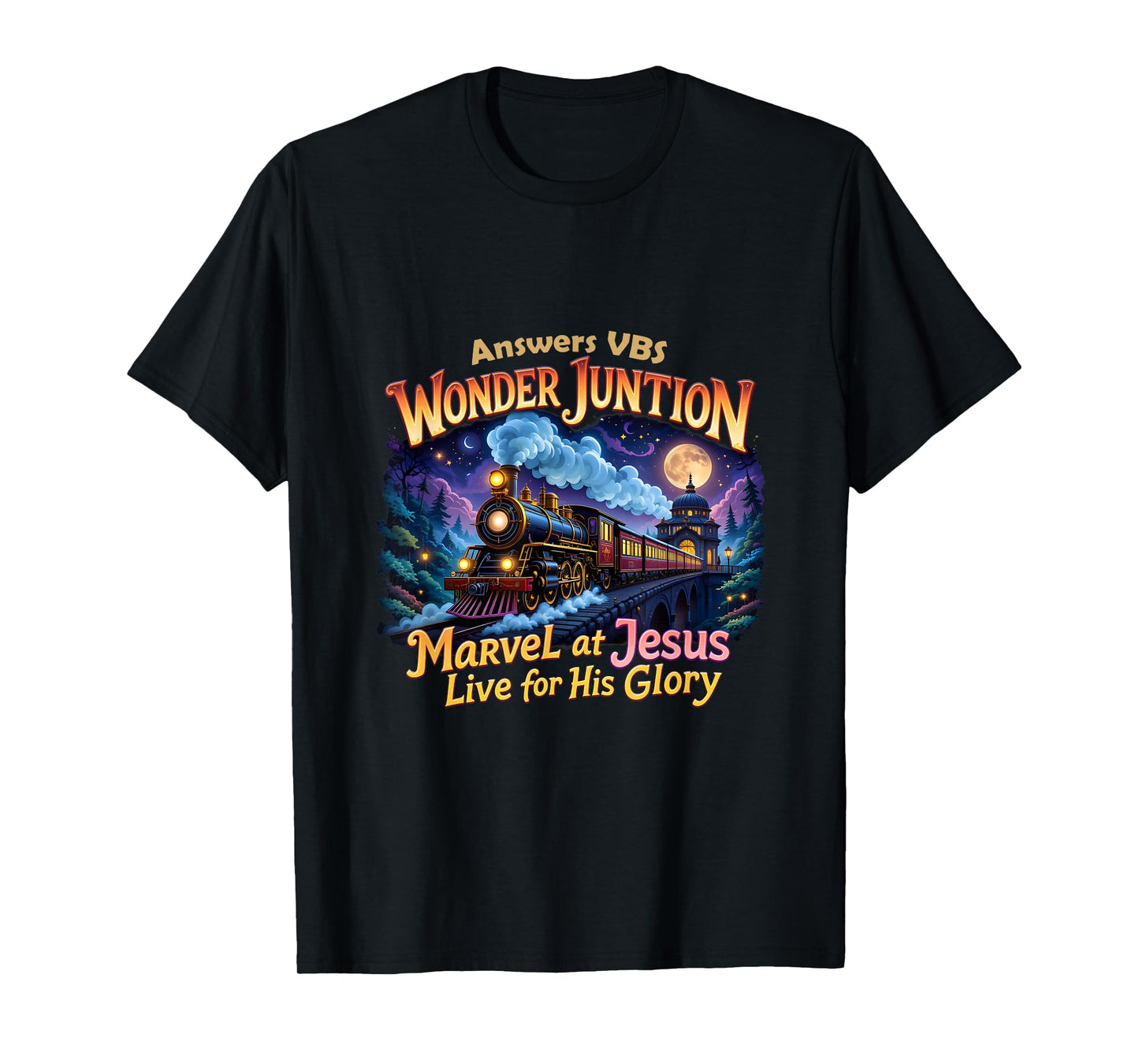 VBS 2025 Wonder Christian Camp Junction His Glory Jesus T-Shirt