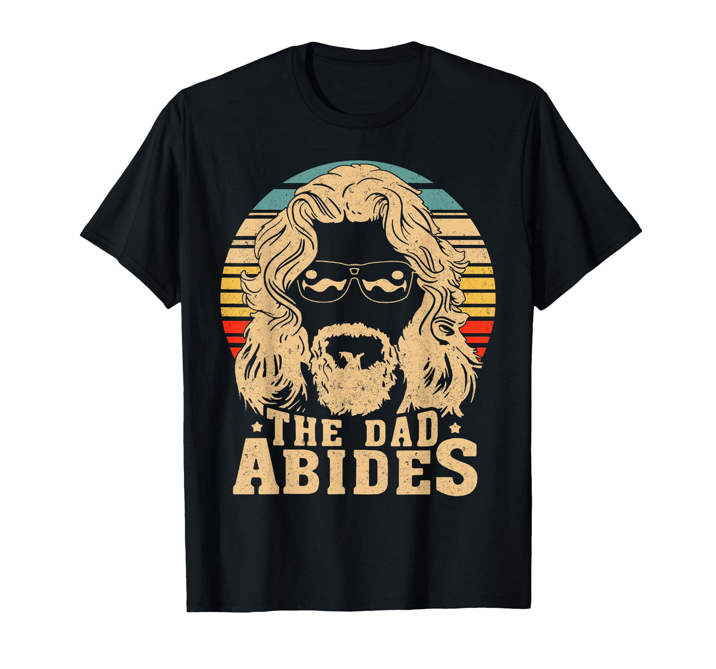 Retro The Dad Abides Funny Dad Daddy Father's Day T-Shirt