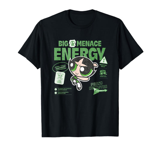 The Powerpuff Girls Buttercup Big Menace Energy Watch Out! T-Shirt