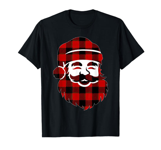 Cute Santa Claus Silhouette Minimalist Christmas T-Shirt