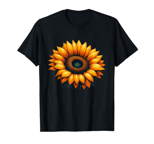 Elegance Sunflower Serenade Vintage Blossom T-Shirt