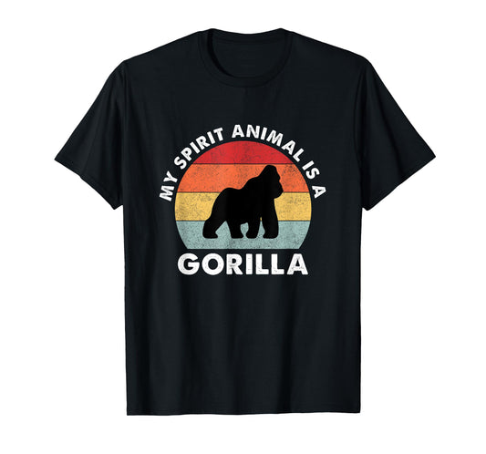 Vintage My Spirit Animal is a Gorilla T-Shirt