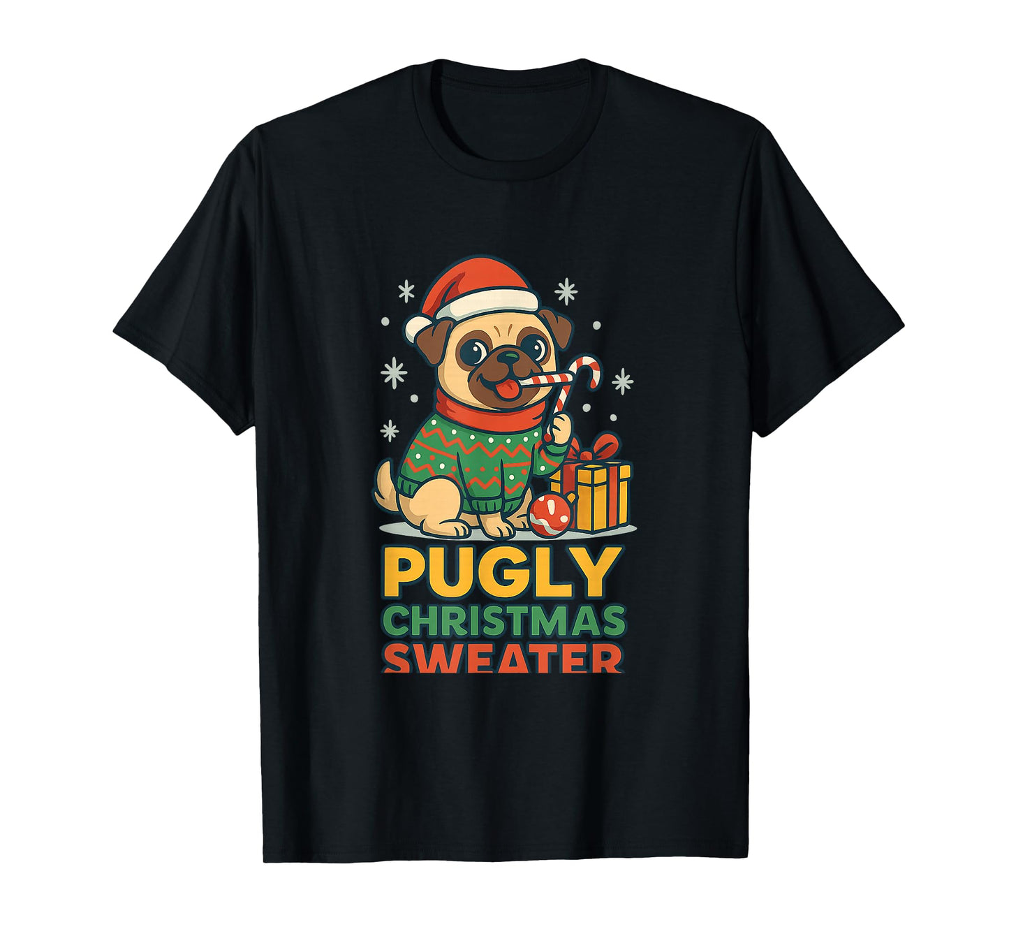 Pugly Christmas Sweater T-Shirt