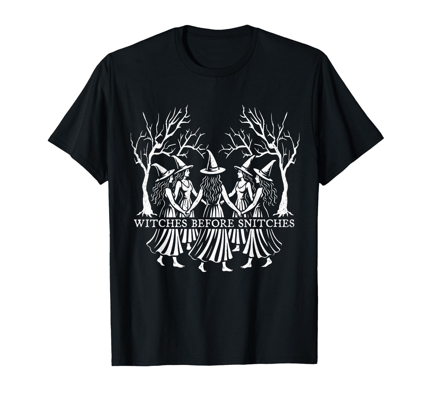 Witches Before Snitches Funny Halloween Coven T-Shirt
