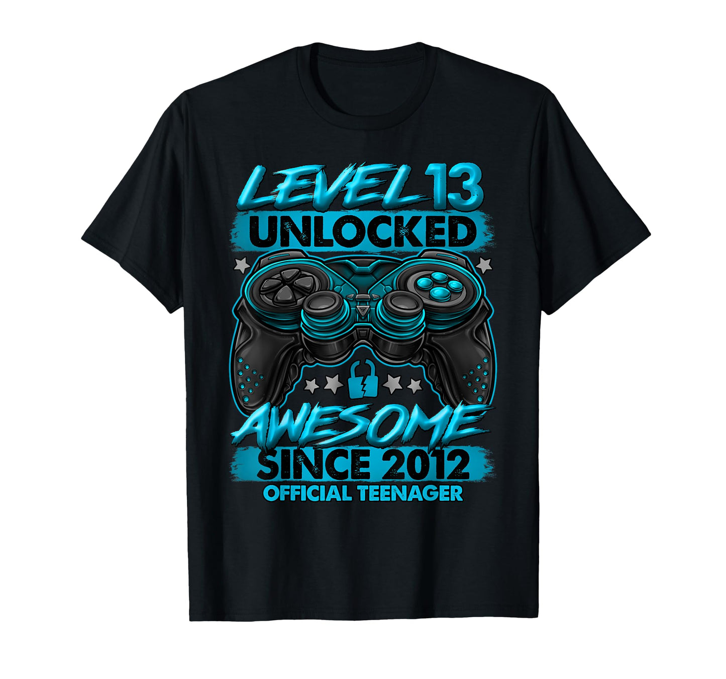 Official Teenager Level 13 Unlocked Gifts 13th Birthday Boy T-Shirt