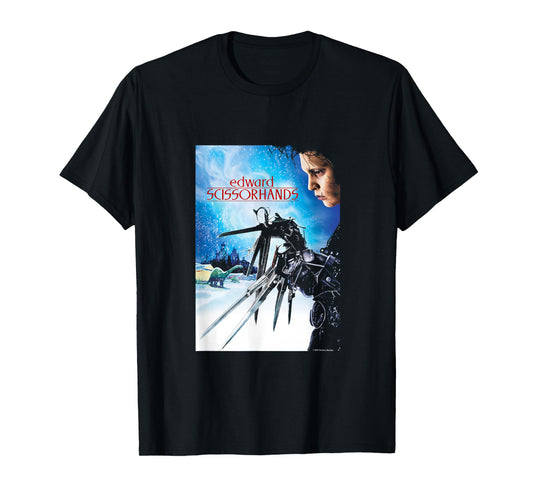 Edward Scissorhands Iconic Vintage Big Chest Movie Poster T-Shirt