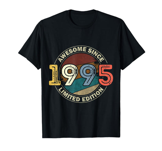 Vintage 30 Birthday Decorations Men 30yr 1995 30th Birthday T-Shirt