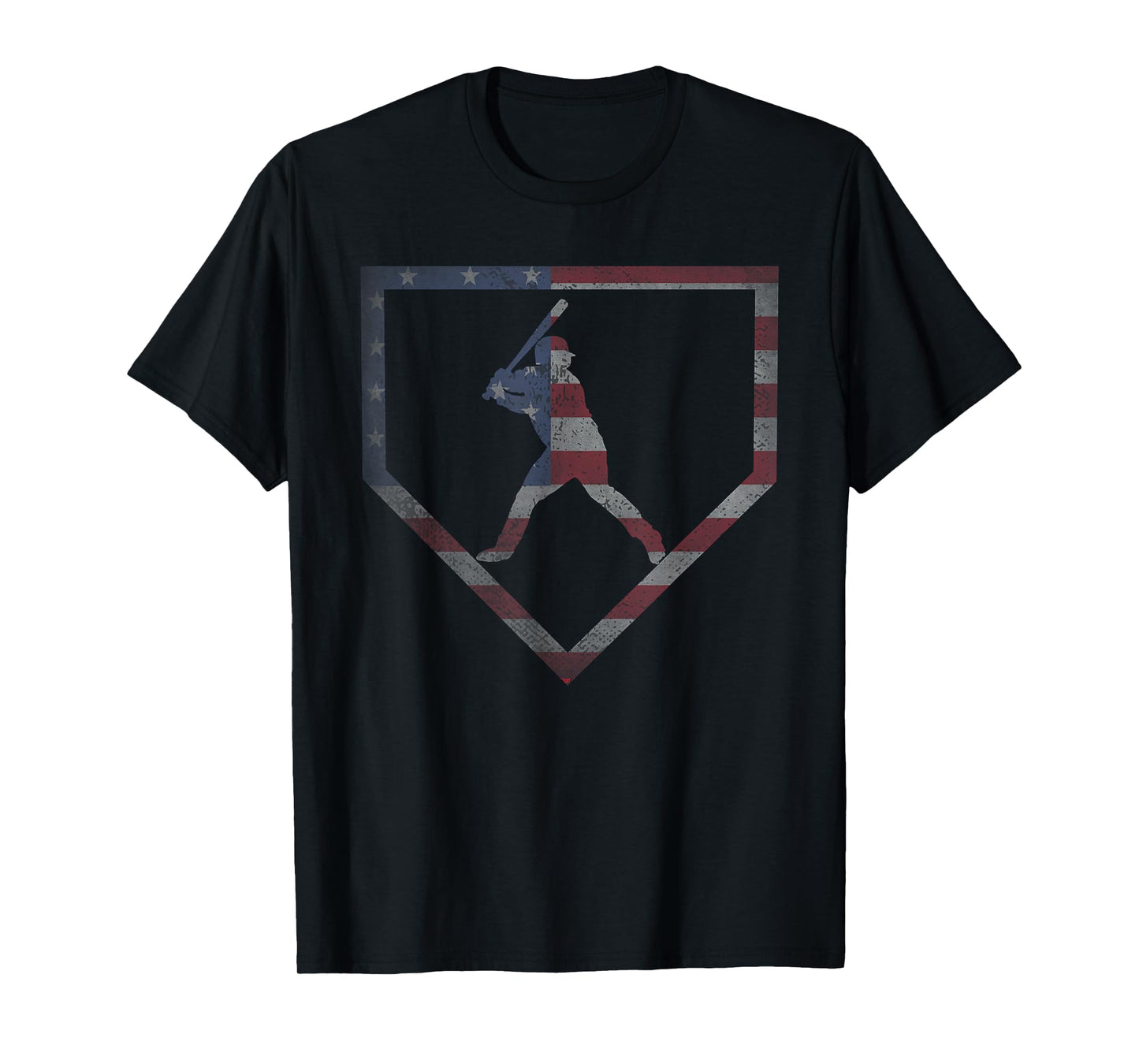 Vintage American flag Baseball USA T-Shirt