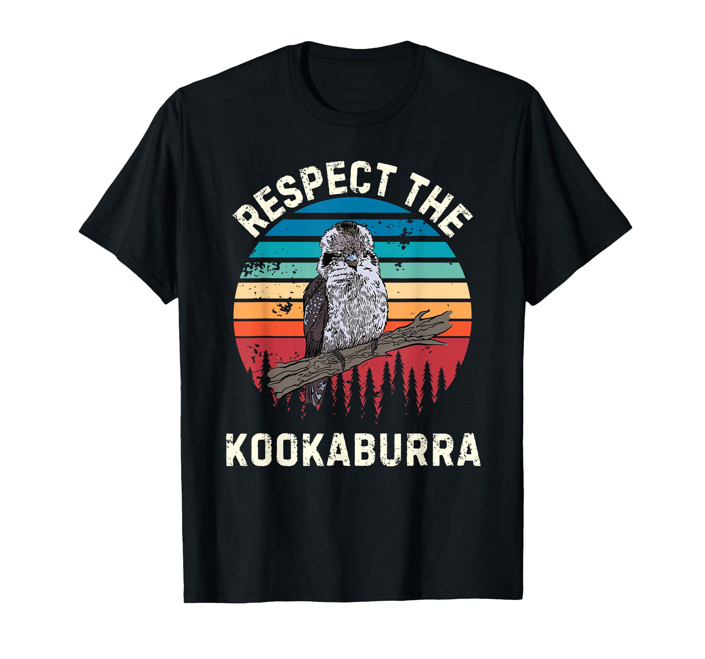 Retro Respect The Kookaburra Bird Vintage Kookaburra Lover T-Shirt