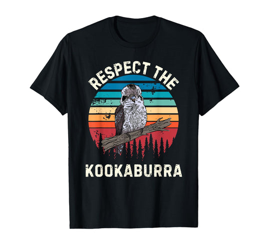 Retro Respect The Kookaburra Bird Vintage Kookaburra Lover T-Shirt