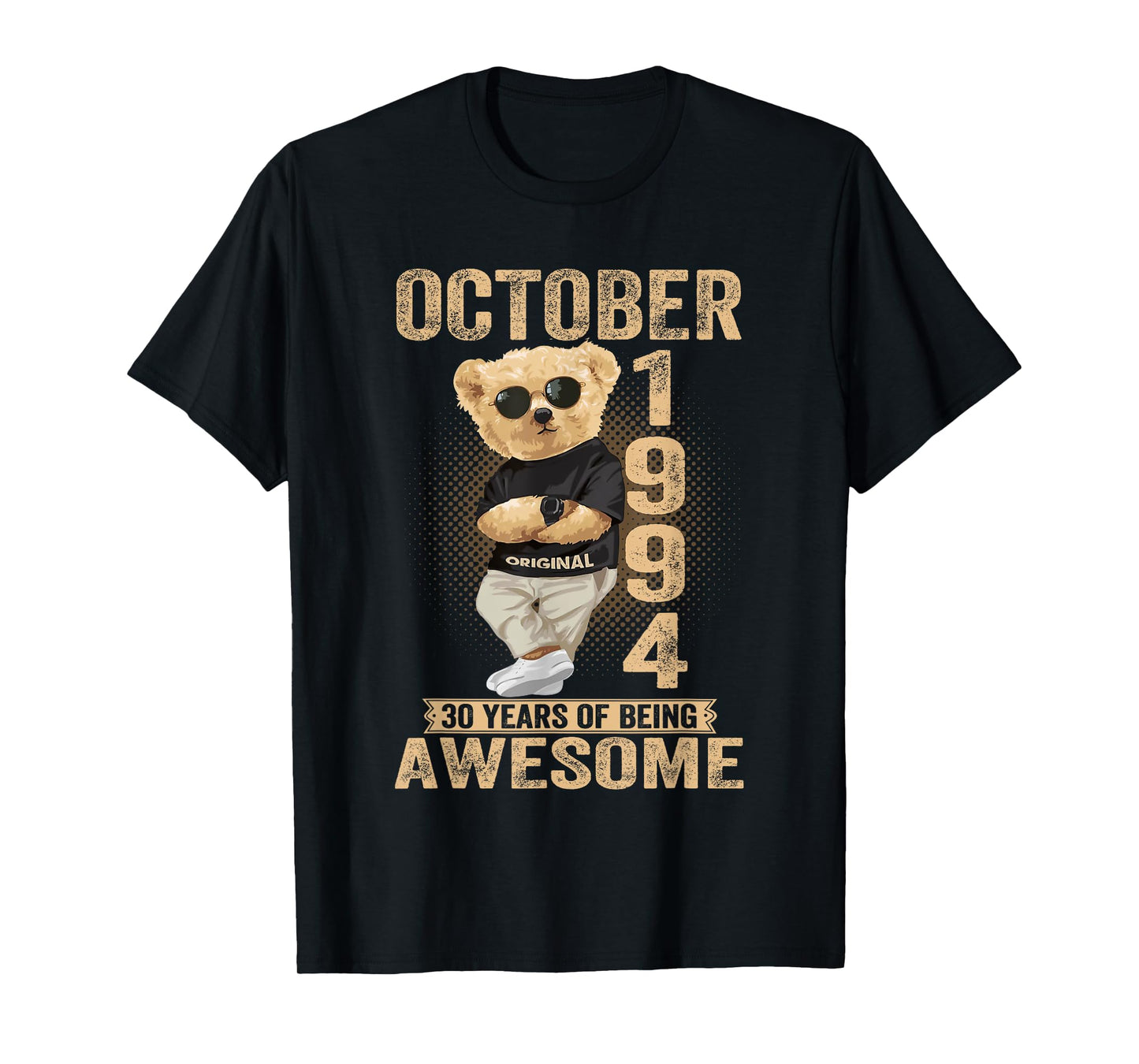 October 30th Birthday Men Women 1994 Awesome Teddy Bear T-Shirt