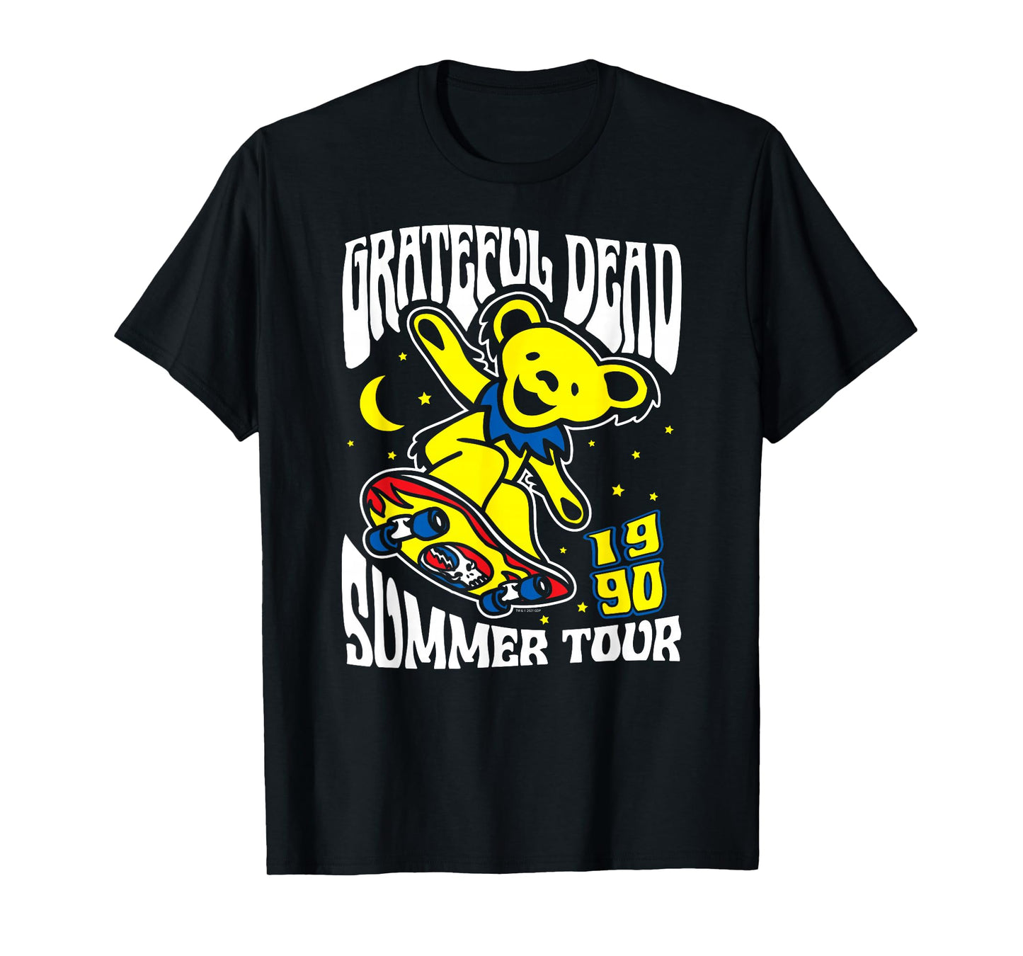 Grateful Dead Skateboard Bear Summer '90 Vintage Band T-Shirt