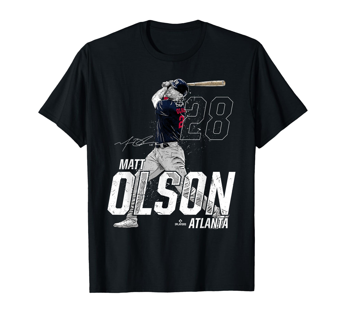 Dynamic Pose Matt Olson Atlanta Baseball MLBPA T-Shirt