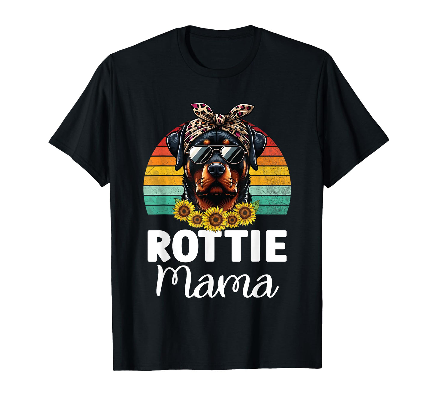 Rottweiler Mom Dog Lovers Rottie Mama Puppy Mother's Day T-Shirt