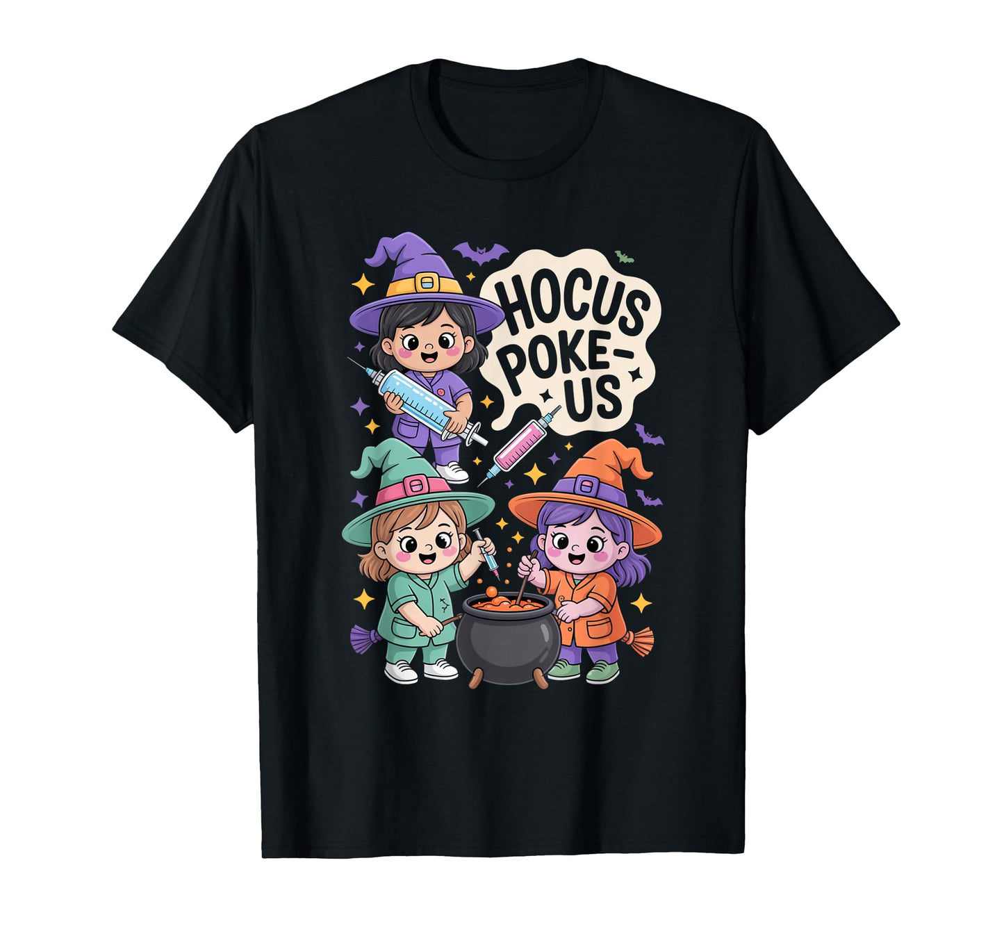 Hocus Poke-Us Nurse Witch Halloween Costume Humor T-Shirt