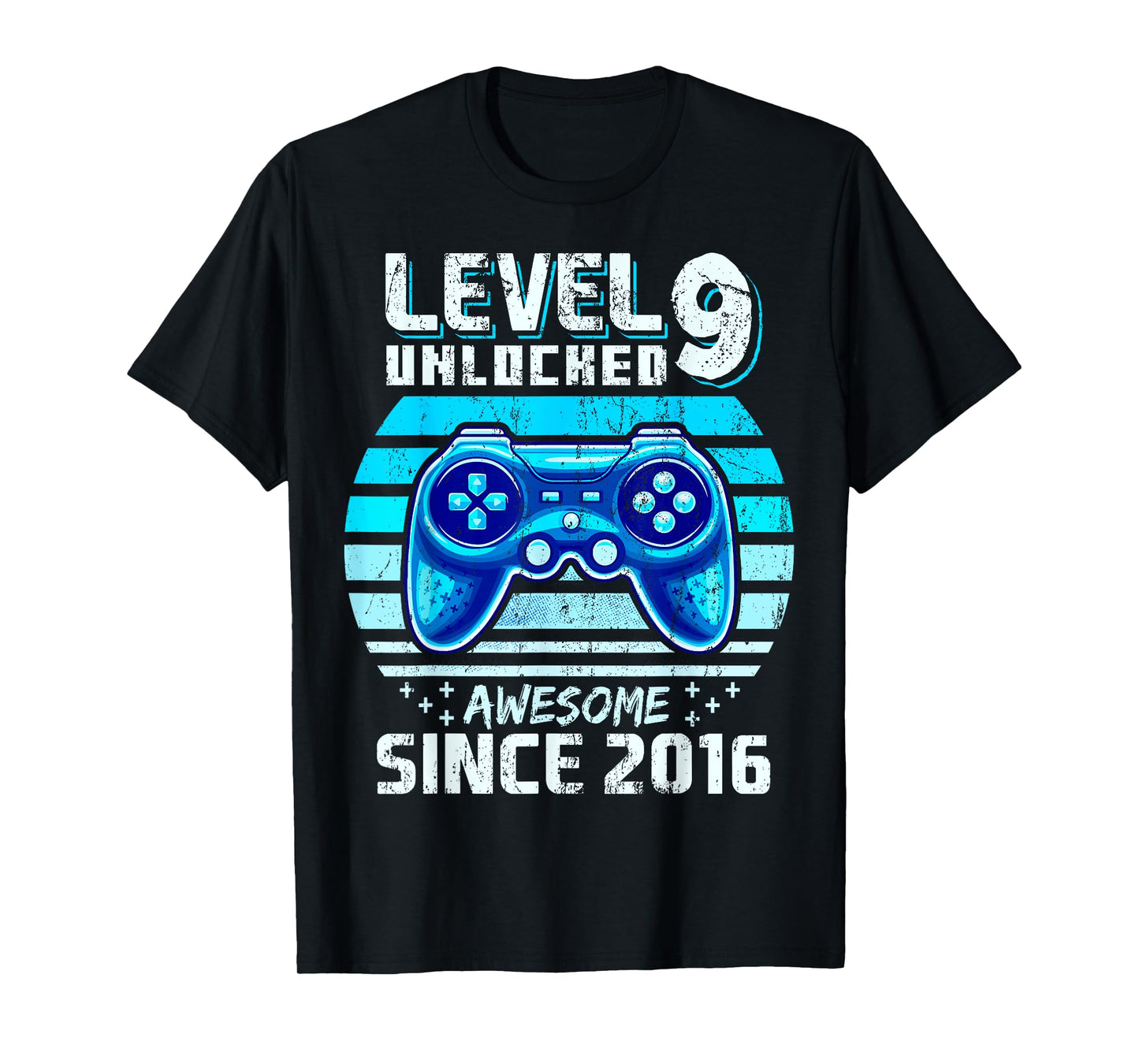 9th Birthday Boy Level 9 Gamer 9 Year Video Game Party T-Shirt