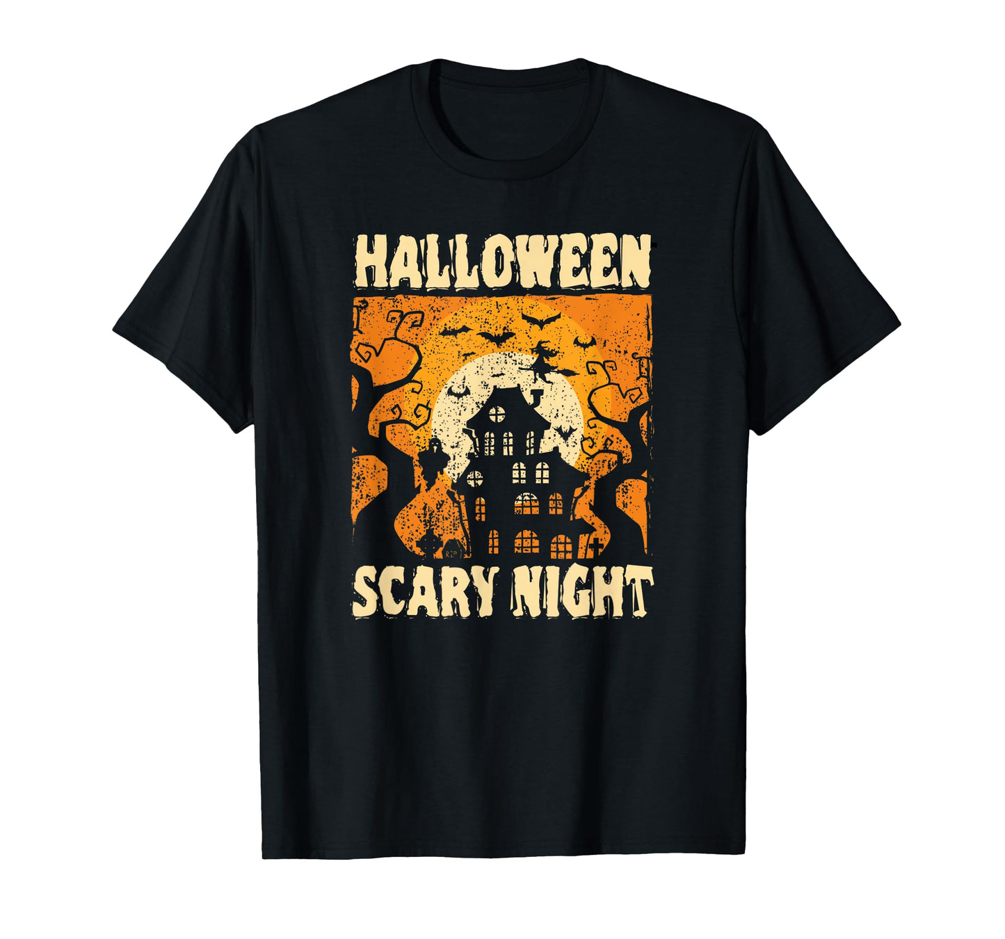 Cute Happy Halloween Scary Night Decor T-Shirt