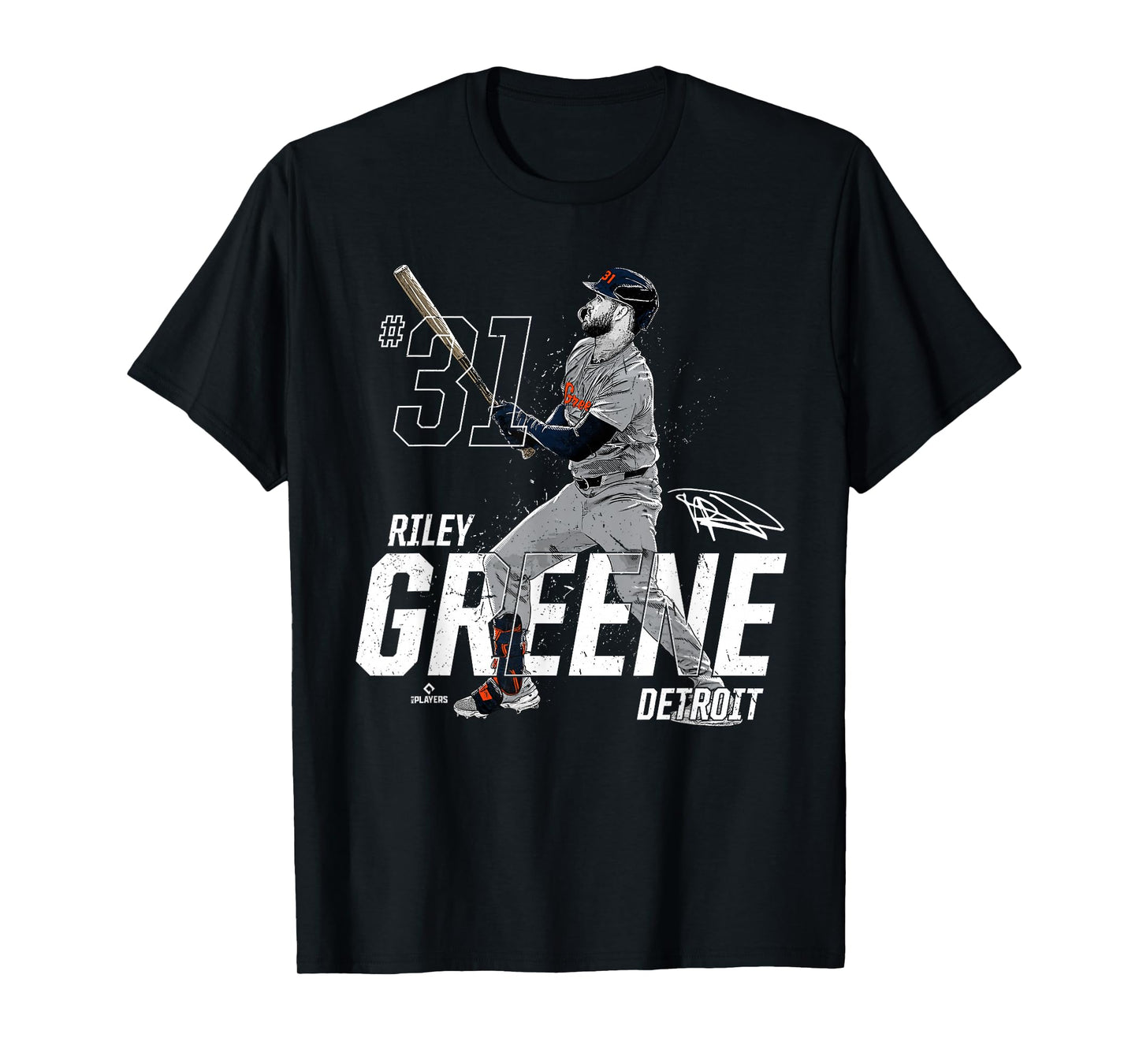 Dynamic Pose Riley Greene Detroit Baseball MLBPA T-Shirt
