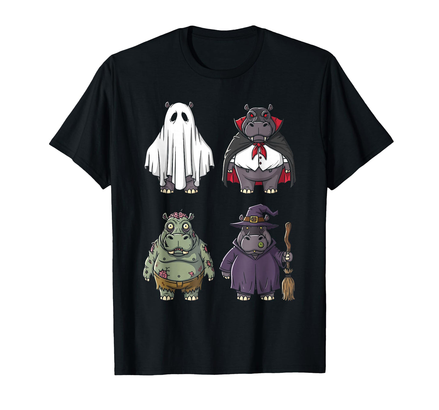 Funny Hippo Halloween Costume Squad Shirt for Kids & Adults T-Shirt