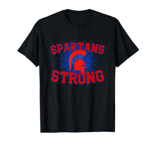 Bixby Spartans Logo Strong Flag HS T-Shirt