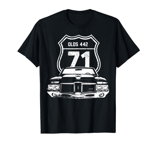 1971 71 olds 442 muscle car T-Shirt