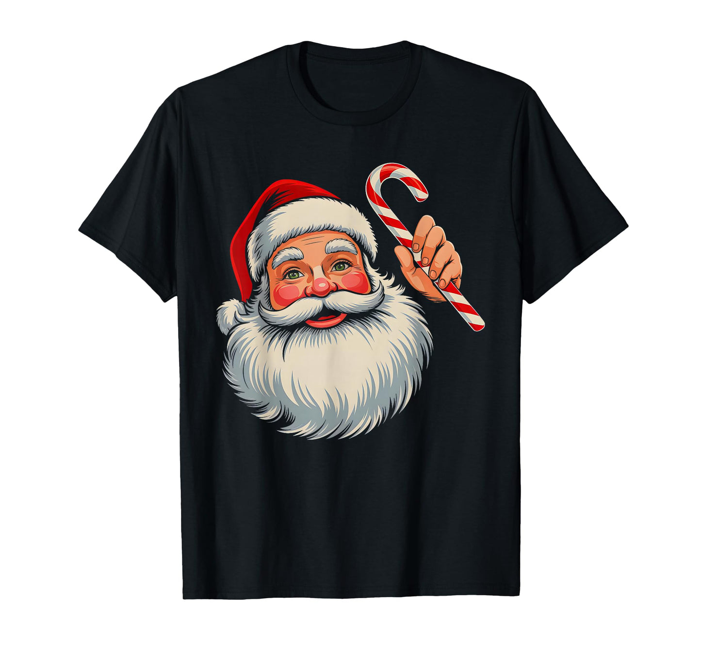 Vintage Santa Face Old Fashioned Xmas Pajama Funny Christmas T-Shirt
