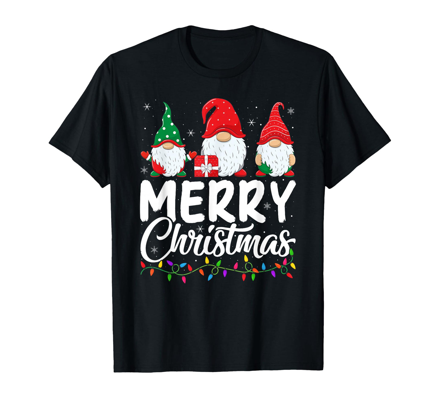 Gnome Merry Christmas Pajamas Matching Family Group Xmas T-Shirt