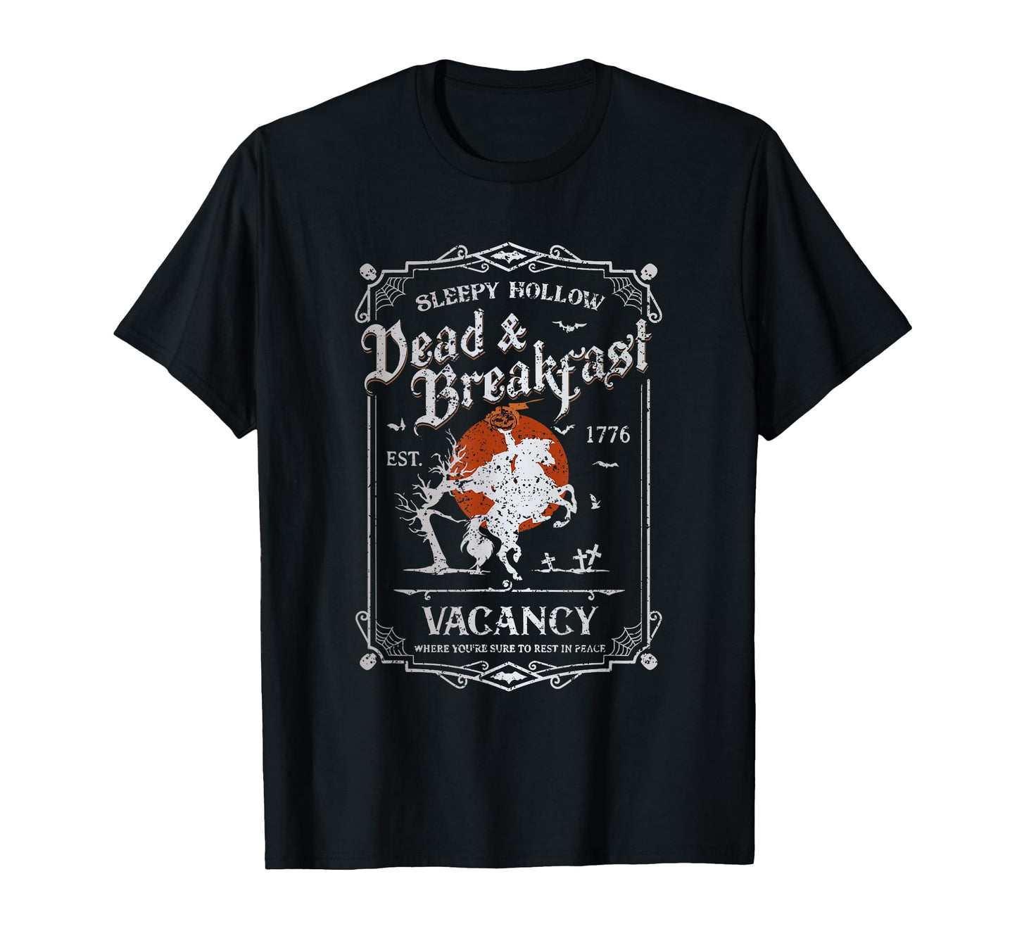 Vintage Sleepy Hollow Dead and Breakfast Headless Halloween T-Shirt