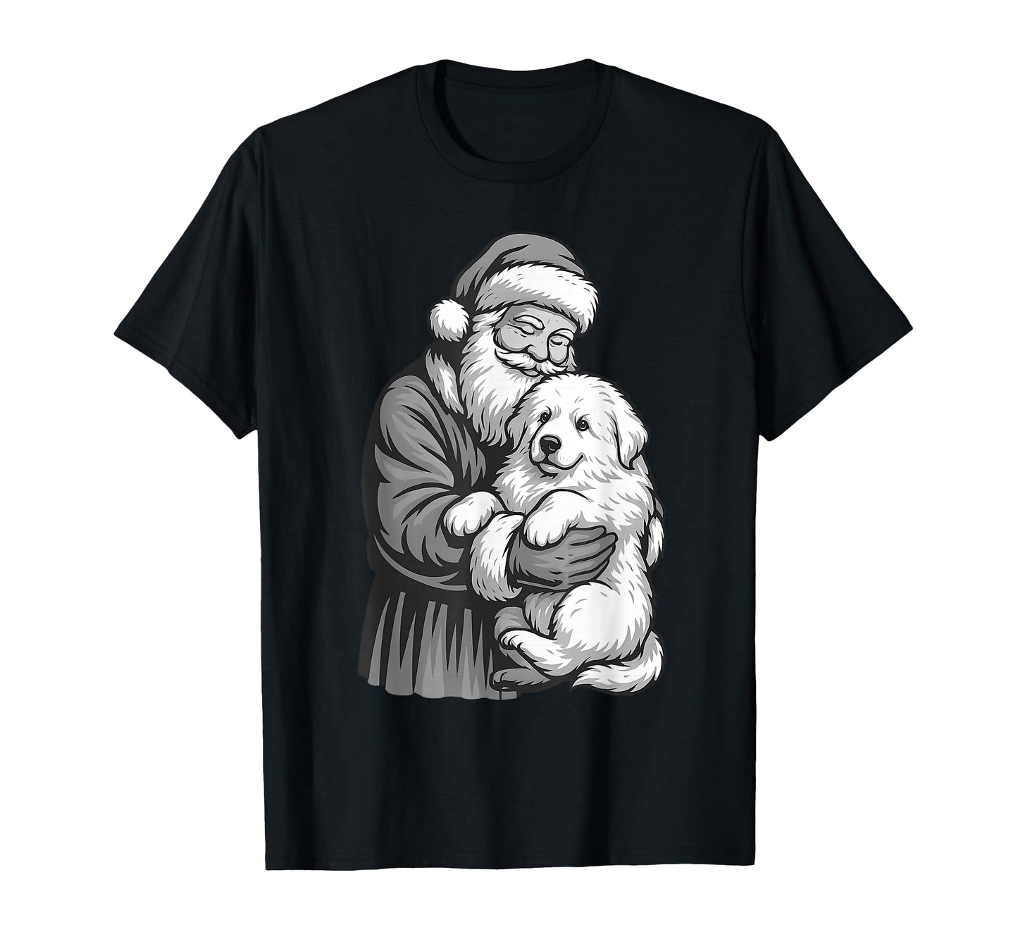 Great Pyrenees Santa Claus Christmas Dog Lover T-Shirt